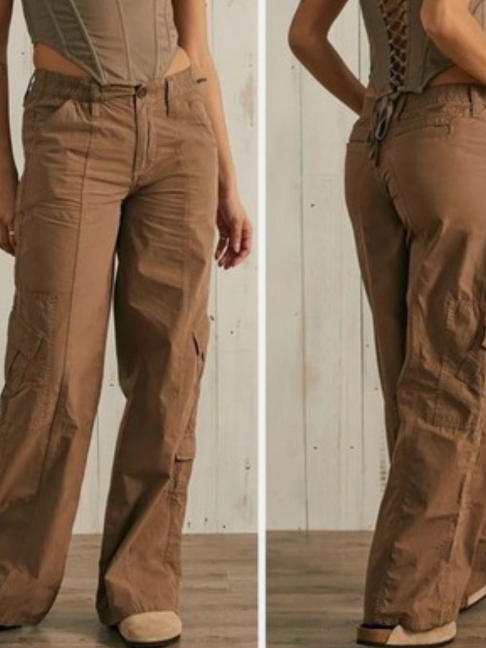 Urban outfitters BDG Y2K Cargo brown pants size S (Bin A4)